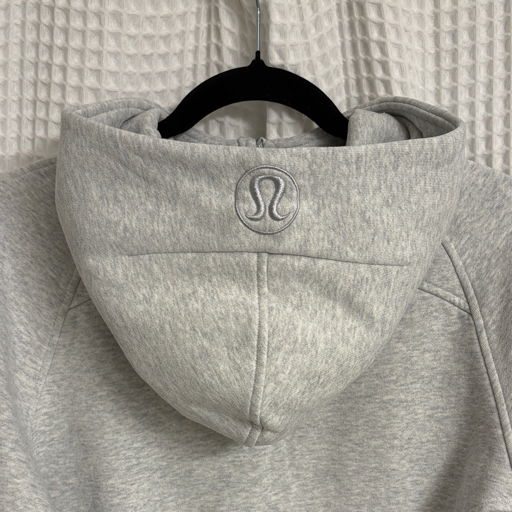 Lululemon Scuba Oversized Half-Zip Hoodie ~ XS/S ~ HC Ultra Light Grey - Picture 7 of 12